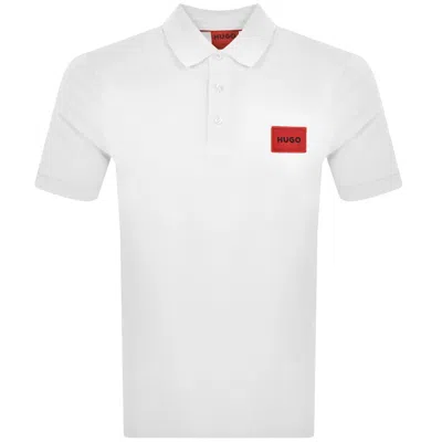 Hugo Boss Hugo Classic Polo With Patch Logo For Men In White
