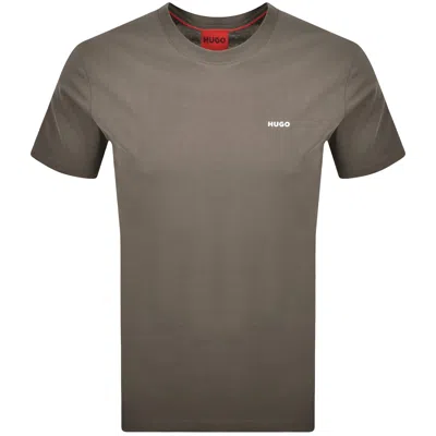 Hugo Boss Hugo Dero222 T Shirt Grey In Gray