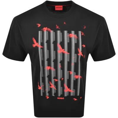 Hugo Boss Hugo Digraph Graphic T-shirt In Black