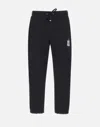 Hugo Boss Hugo Dilibero Black Cotton Jogger Pants In Black