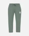 Hugo Boss Hugo Dilibero Sage Green Cotton Jogger Pant In Green