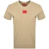 Hugo Boss Hugo Diragolino212 T Shirt Beige In Brown