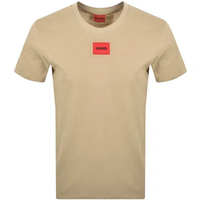 Hugo Boss Hugo Diragolino212 T Shirt Beige In Brown