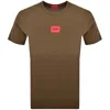 Hugo Boss Hugo Diragolino212 T Shirt Brown In Brown