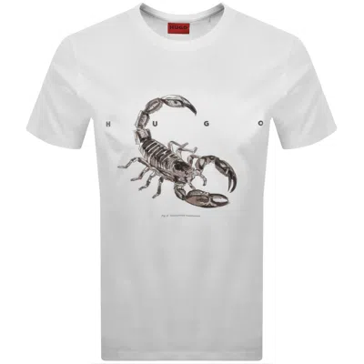 Hugo Boss Cotton-jersey T-shirt With Spaced-out Logo In White