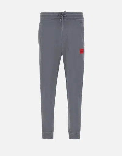 Hugo Boss Hugo Doak212 Grey Cotton Jogger Pant In Gray