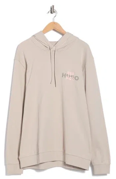 Hugo Boss Hugo Doneo Graphic Hoodie In Neutral