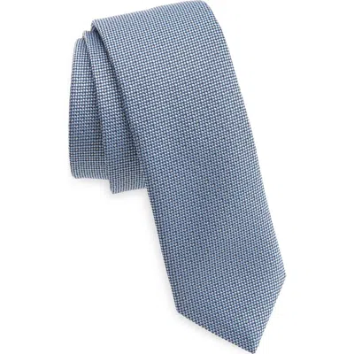 Hugo Boss Hugo Dot Jacquard Tie In Light Blue