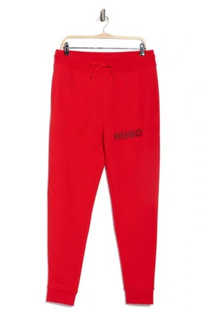 Hugo Boss Hugo Dramtol Cotton Joggers In Pink