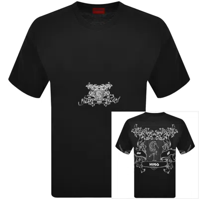 Hugo Boss Hugo Duarms Crew Neck T Shirt Black