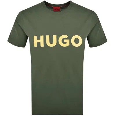Hugo Boss Hugo Dulivio Crew Neck T Shirt Green