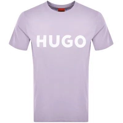 Hugo Boss Hugo Dulivio Crew Neck T Shirt Purple