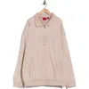 Hugo Boss Hugo Dunoche Half Zip Sweatshirt In Brown