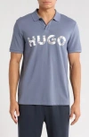 Hugo Boss Hugo Dupolac Regular Fit Cotton Piqué Polo In Blue