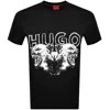 Hugo Boss Hugo Durro T Shirt Black In Black