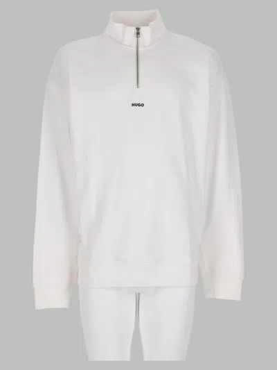 Hugo Boss Hugo Durty Sweatshirt In White