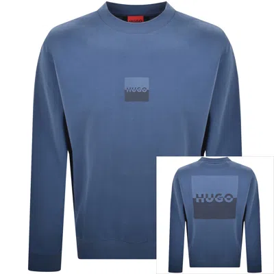 Hugo Boss Hugo Dusplited Sweatshirt Medium Blue