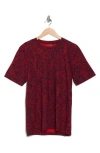 Hugo Boss Hugo Dveiop Cotton Graphic T-shirt In Burgundy