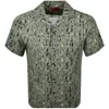 Hugo Boss Hugo Ellino Straight Fit Shirt Green In Green