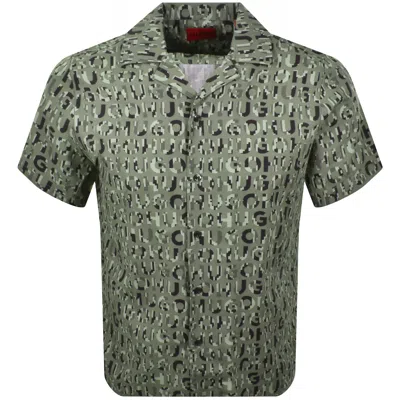 Hugo Boss Hugo Ellino Straight Fit Shirt Green