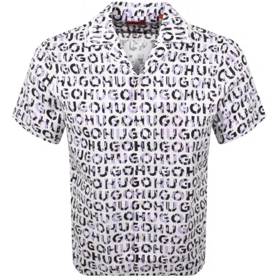 Hugo Boss Hugo Ellino Straight Fit Shirt Purple