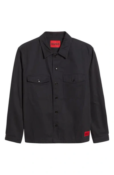 HUGO BOSS HUGO ENALU COTTON TWILL OVERSHIRT