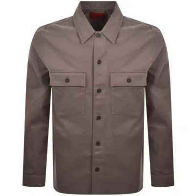Hugo Boss Hugo Epoldo Overshirt Jacket Brown