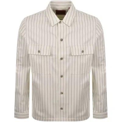 Hugo Boss Hugo Epoldo Overshirt Jacket Cream In White