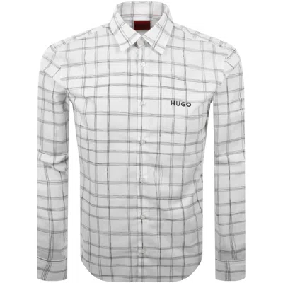Hugo Boss Hugo Ermo Patterned Slim Fit Shirt White