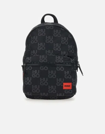Hugo Boss Hugo Ethon Black Logo Backpack