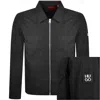 Hugo Boss Hugo Evalom Overshirt Jacket Black In Black