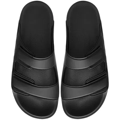 Hugo Boss Hugo Evander Sliders Black In Animal Print