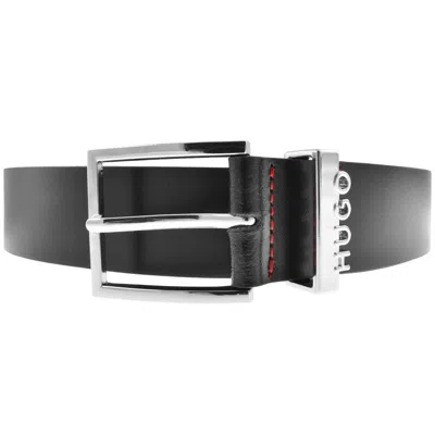 Hugo Boss Hugo Geek Leather Belt Black
