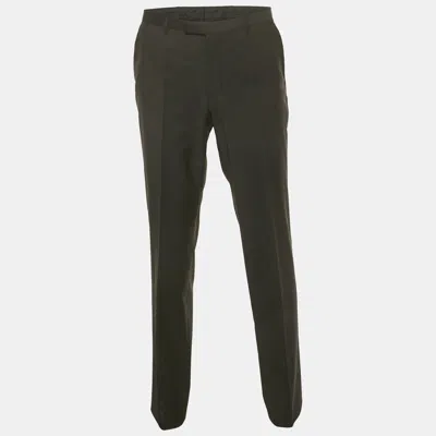 Pre-owned Hugo Boss Hugo  Black Wool Trousers Xl