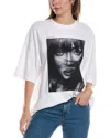 Hugo Boss Naomi X Boss Interlock-cotton T-shirt With Dropped Shoulders In White