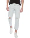 Hugo Boss Loose Fit Cropped Tapered Jean In Grey