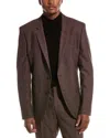 Hugo Boss Hugo  Wool-blend Suit Jacket In Red