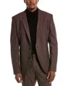 Hugo Boss Hugo  Wool-blend Suit Jacket In Red
