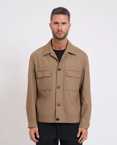 Hugo Boss Hugo Camel Slim-fit Jacket In Multi