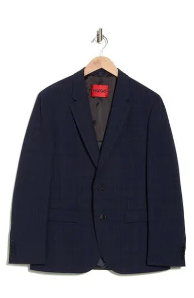 Hugo Boss Hugo Karl Pinstripe Wool Blend Sport Coat In Blue