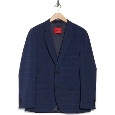 Hugo Boss Hugo Karl Windowpane Sport Coat In Dark Blue