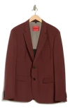Hugo Boss Hugo Karl Wool Blend Sport Coat In Dark Brown