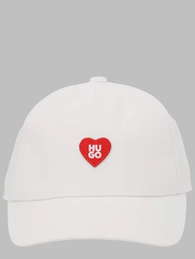 Hugo Boss Hugo Kids Cotton Baseball Cap In White