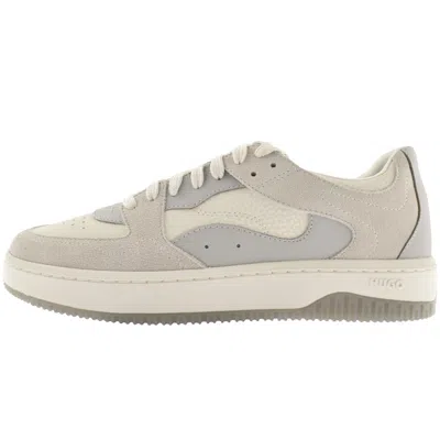 Hugo Boss Lace-up Low-cut Casual Shoes In Gray