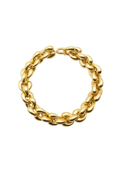 Hugo Boss Hugo Kreit Pistil Chunky Chain Choker In Gold