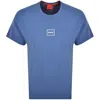 Hugo Boss Hugo Laze T Shirt Blue In Gold