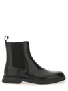 Hugo Boss Hugo Leather Chelsea Boot In Black