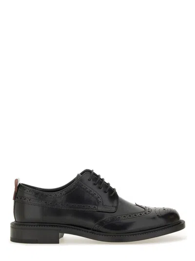 Hugo Boss Hugo Leather Derby Loafer In Black