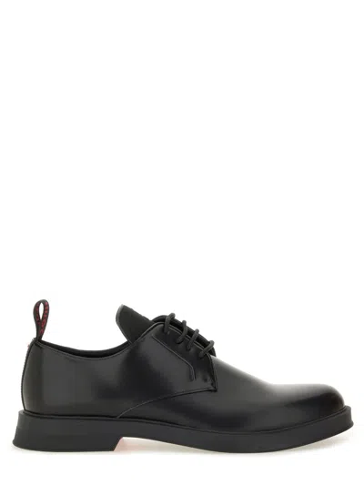 Hugo Boss Hugo Leather Derby Loafer In Black