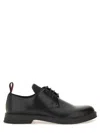 Hugo Boss Leather Lace-up Derby Shoes In Multi